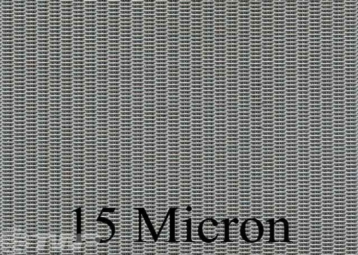 Серебряные голландцы Twill соткут ширину ячеистой сети 1M ткань фильтра 15 микронов